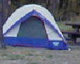 Alpine campsite